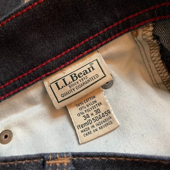LL Bean Dark Blue Jeans - Picture 3 of 3